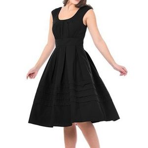 Black Eshakti Cotton Dress XL 18